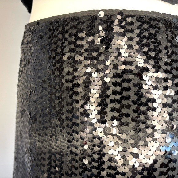 Hallhuber Black Sequin Mini Skirt • NWOT • US 6 / Small • Party Holiday Glam - Picture 3 of 7